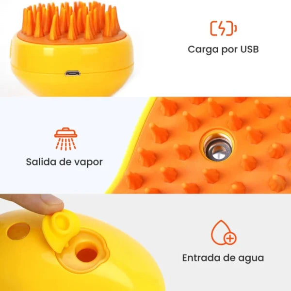 PET BRUSH - CEPILLO A VAPOR PARA MASCOTAS